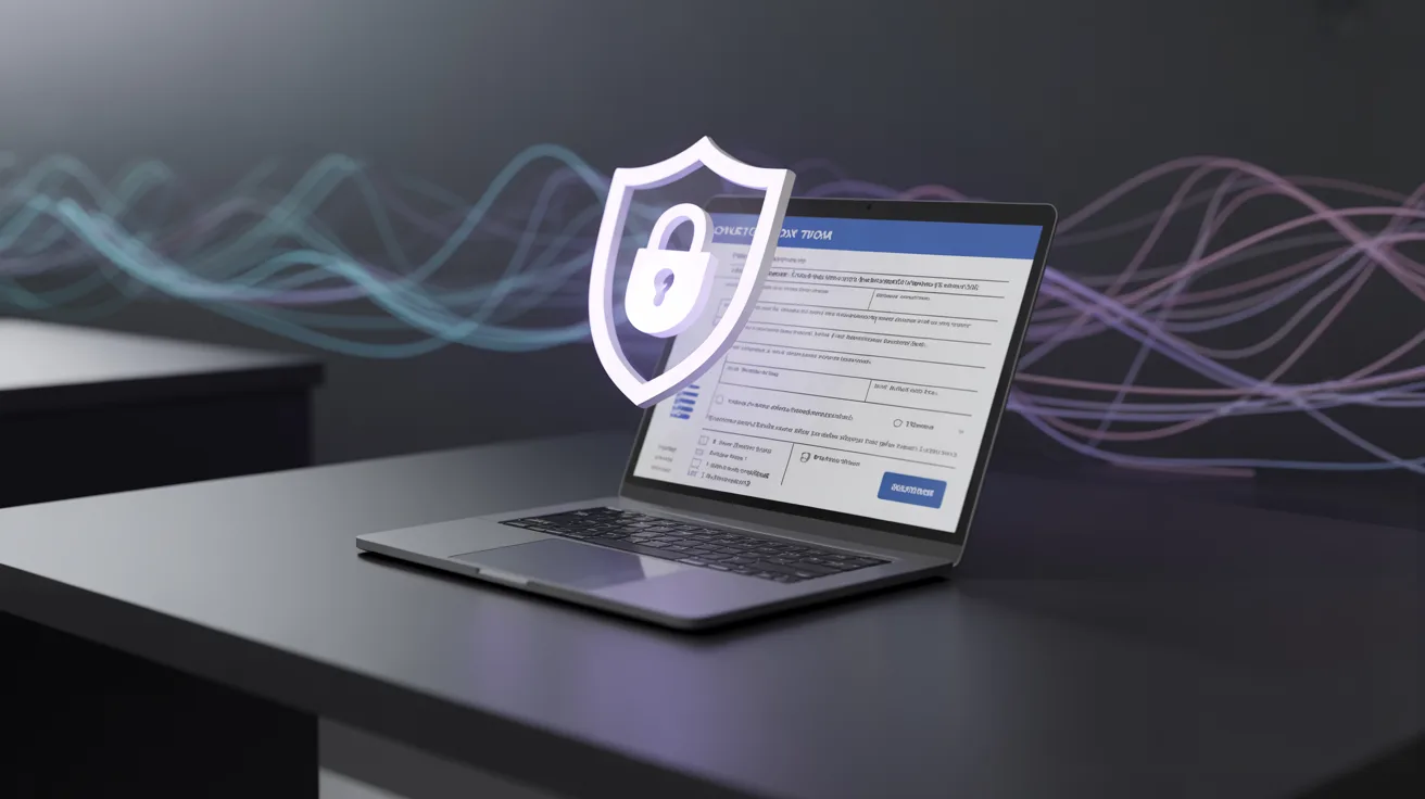 IRS tax form with shield icon protecting against digital threats IRS tax form with shield icon protecting against digital threats